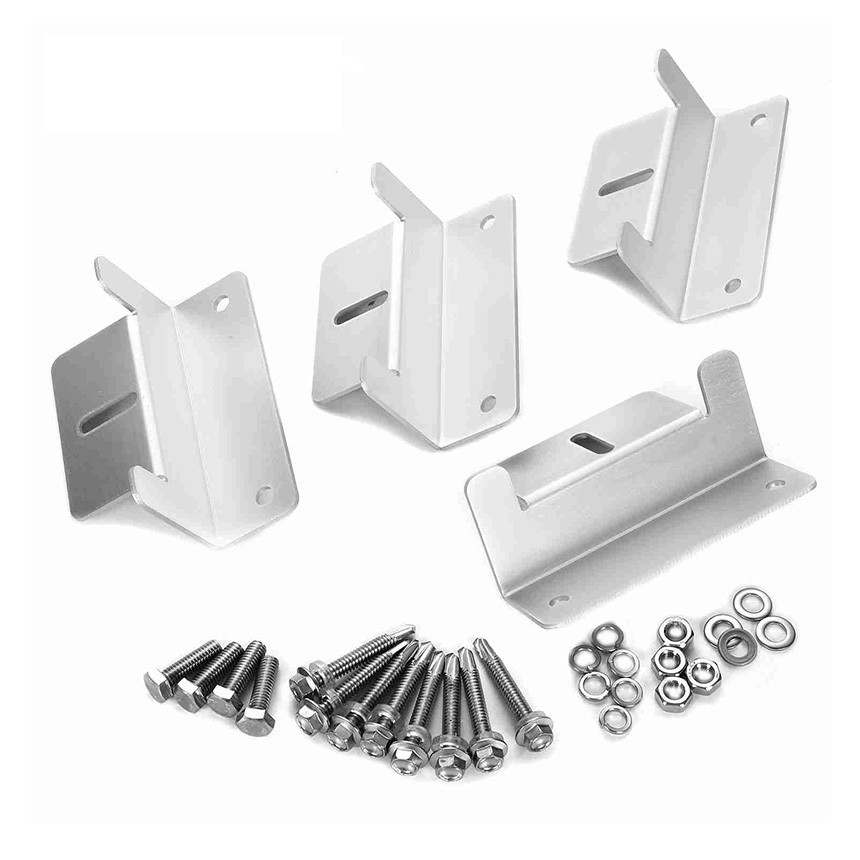 RV Solar Panel Z Brackets (4-Pack) - Aluminum